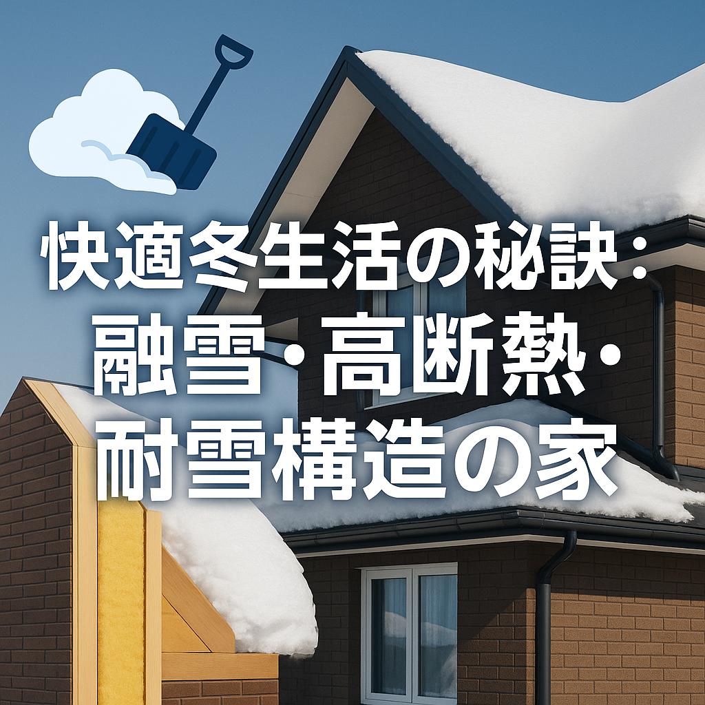快適冬生活の秘訣：融雪・高断熱・耐雪構造の家