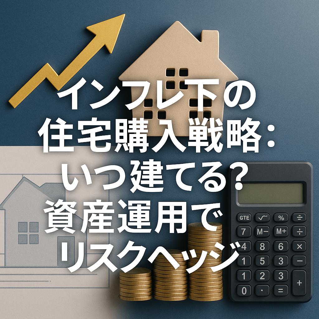 インフレ下の住宅購入戦略：いつ建てる？資産運用でリスクヘッジ