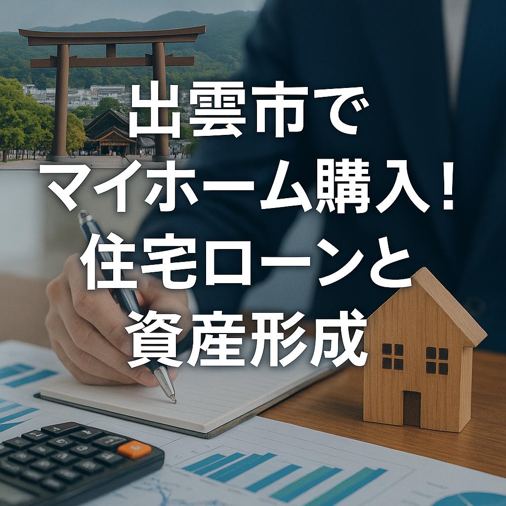 出雲市でマイホーム購入！住宅ローンと資産形成