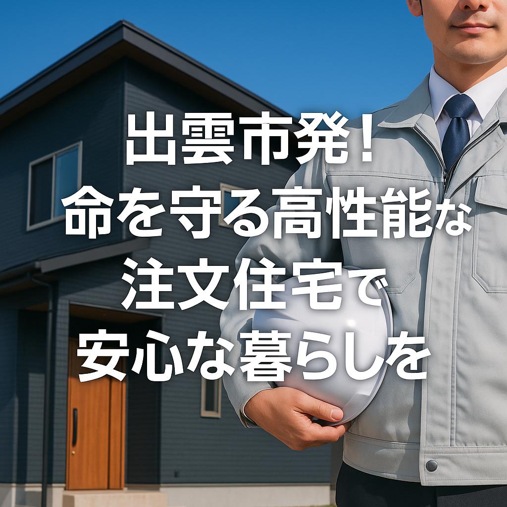出雲市発！命を守る高性能な注文住宅で安心な暮らしを