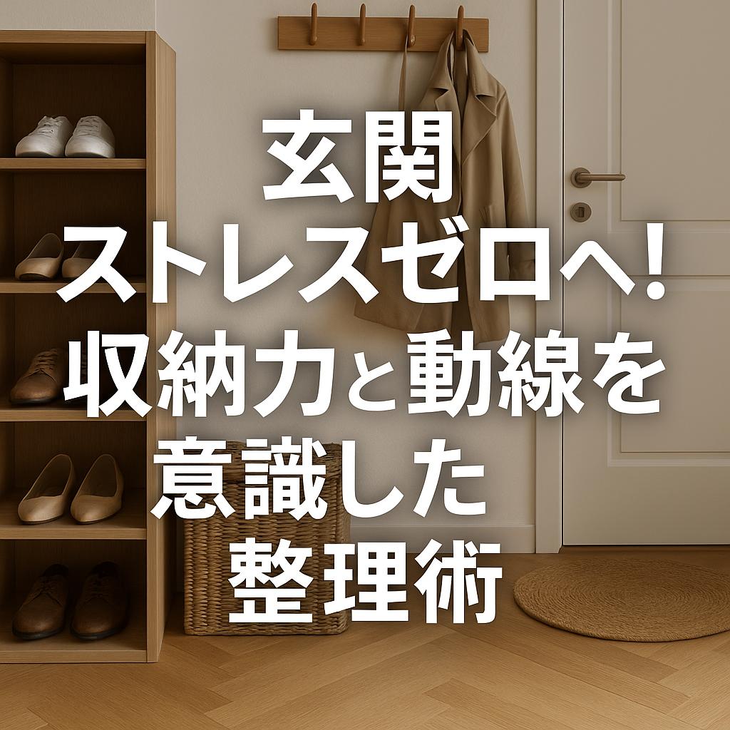 玄関ストレスゼロへ！収納力と動線を意識した整理術