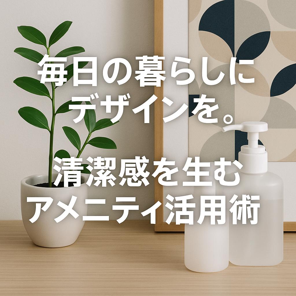 毎日の暮らしにデザインを。清潔感を生むアメニティ活用術