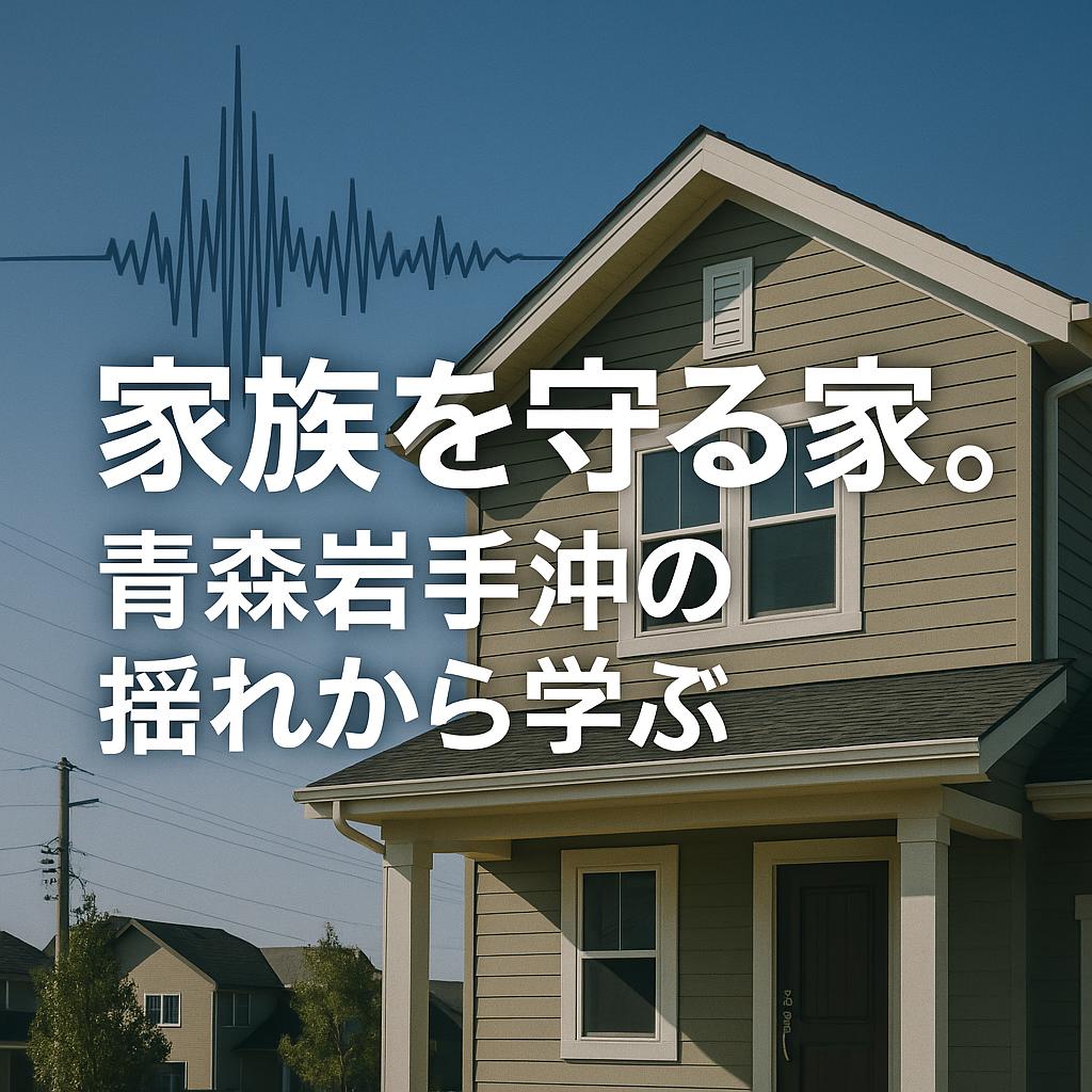 家族を守る家。青森岩手沖の揺れから学ぶ