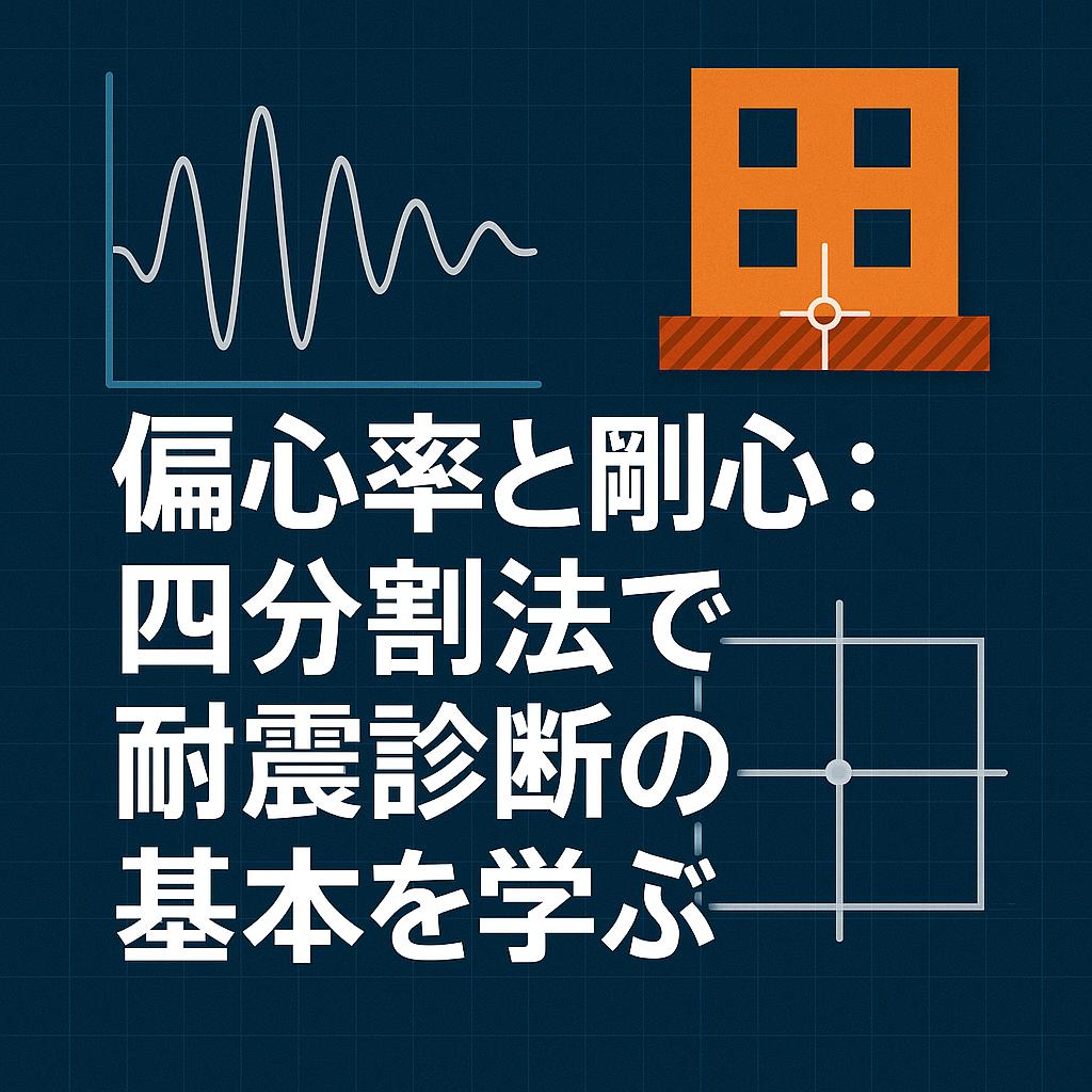 偏心率と剛心：四分割法で耐震診断の基本を学ぶ